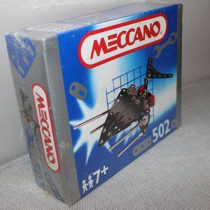 3/$77- new 1993 Meccano 502 Space Warrior 109 pcs metal construction set 033502